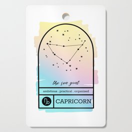 Capricorn Zodiac | Pastel Gradient Cutting Board
