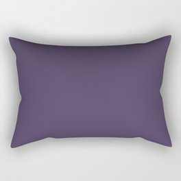 Jam It Up Dark Purple Solid Color Pairs To Sherwin Williams Concord Grape SW 6559 Rectangular Pillow