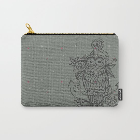 owl, roses & anchor Carry-All Pouch