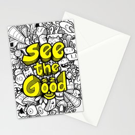 doodle see the good Stationery Cards