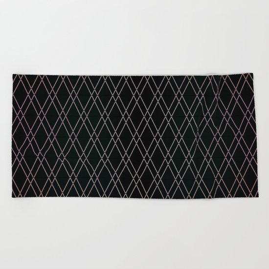 Black Diamonds. Beach Towel