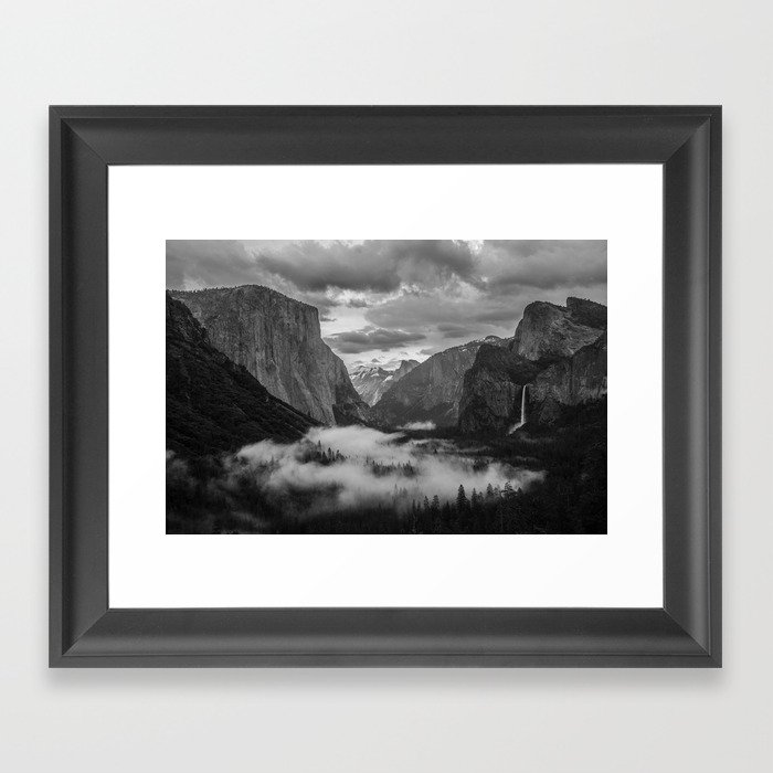 Tunnel View - Yosemite National Park Framed Art Print