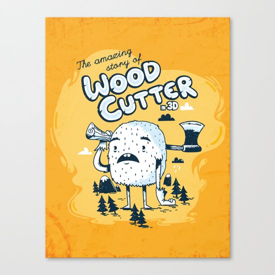 The WoodCutter Canvas Print