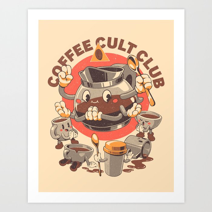 Holy Coffee Club Art Print