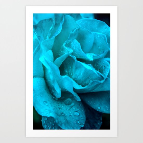 Blue Drops Art Print