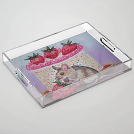 Mouse painting Acrylic Tray