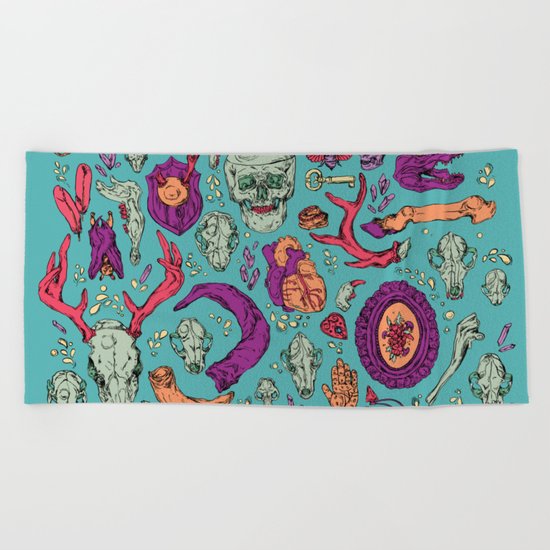 A Curious Collection Beach Towel