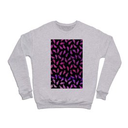 Modern black pink fuchsia lavender watercolor brushstrokes Crewneck Sweatshirt