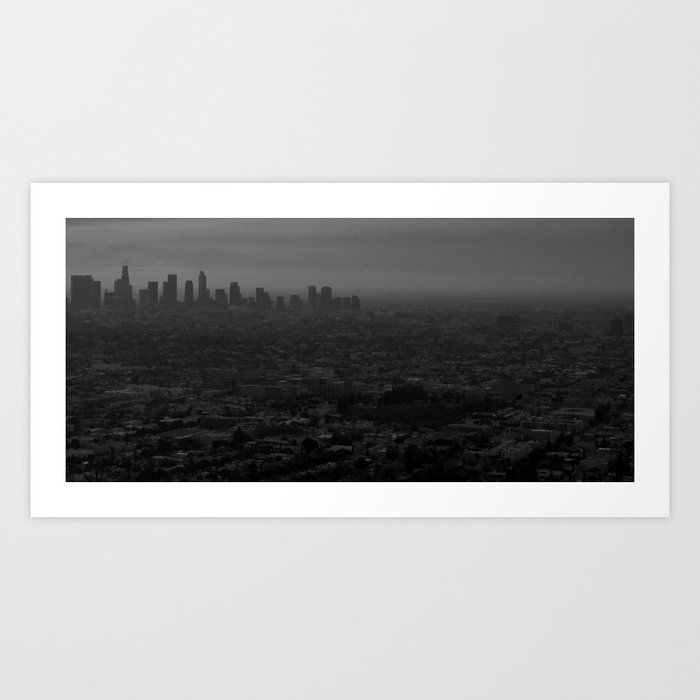 LA skyline Art Print
