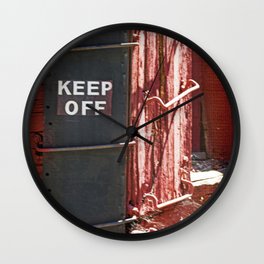 Train Car Ladder Wall Clock | Color, Digital, Keepoff, Photo, Train, Antique, Railroad, Webs, Sign, Wood 