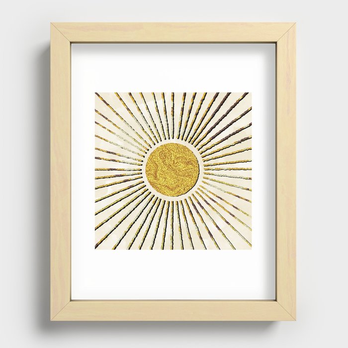 Here Comes The Sun  Recessed Framed Print