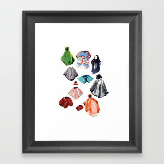 A Passel of Ponchos Framed Art Print