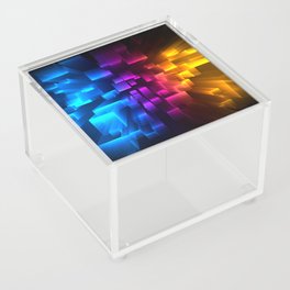 colorful-3d-squares-background Acrylic Box