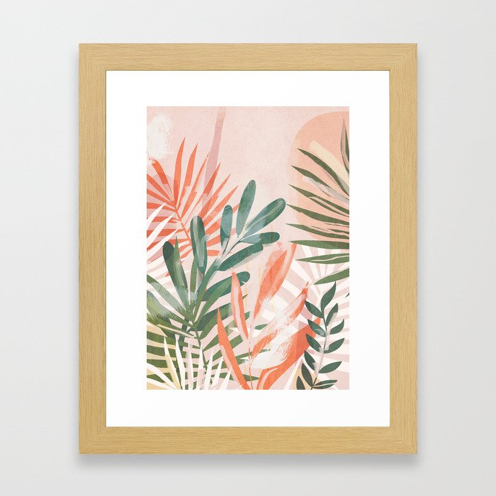 Tropical Leaves 4 Framed Art Print