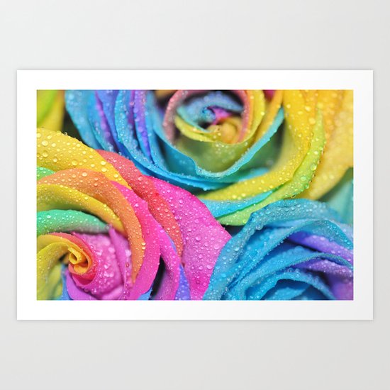 Rainbow Swirl Art Print