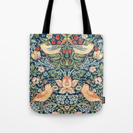 The strawberry thieves pattern by William Morris. British textile art. Tote Bag
