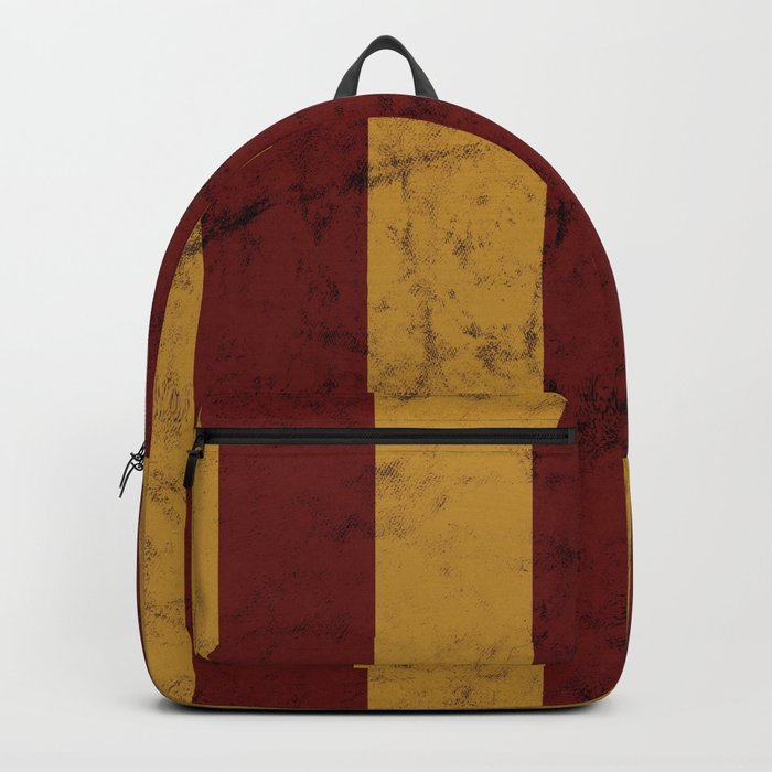 Burnt Red and Gold House Colours Backpack