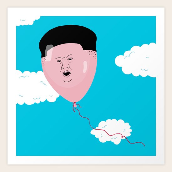 Kim Jong-Ball-Un Art Print