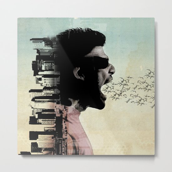 cry city Metal Print