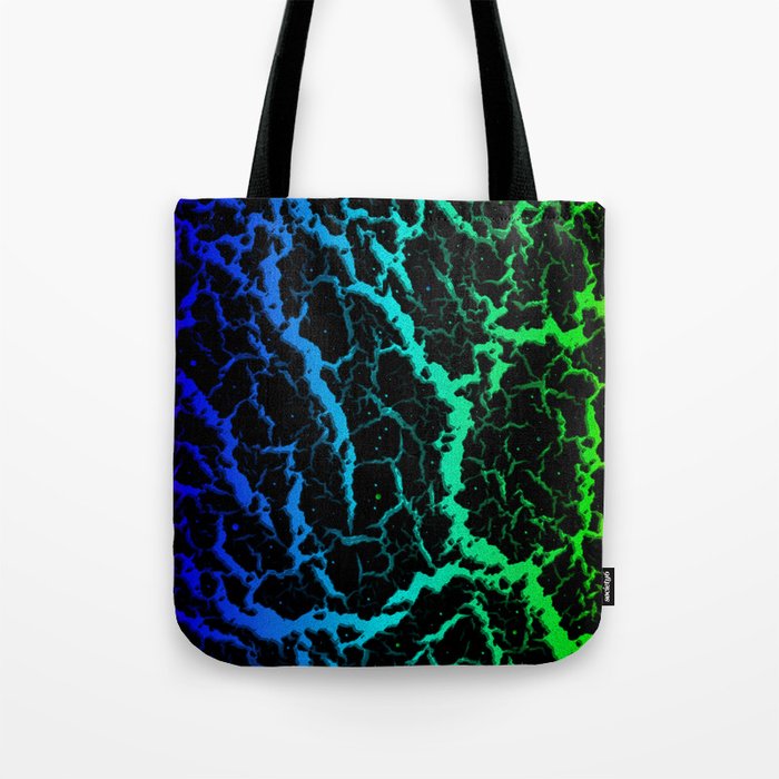 Cracked Space Lava - Rainbow PBCGY Tote Bag