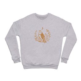 Owl Moon - Gold Crewneck Sweatshirt