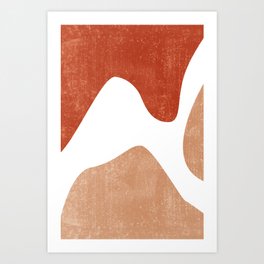 Terracotta Art Print 7 - Terracotta Abstract - Modern, Minimal, Contemporary Print - Burnt Orange Art Print