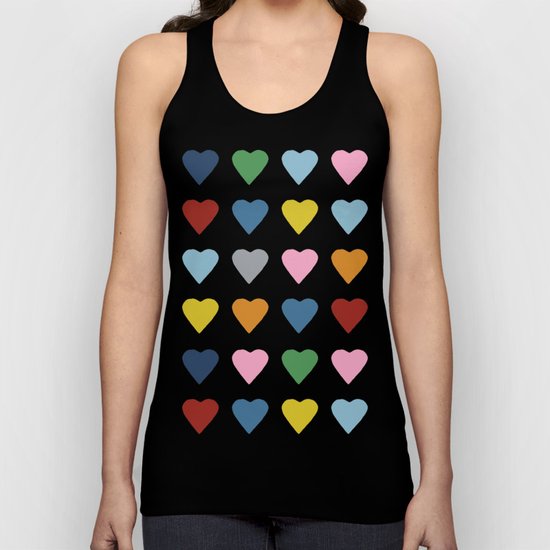 16 Hearts Unisex Tank Top