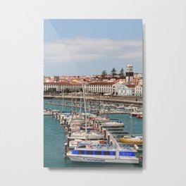 Ponta Delgada, Azores Metal Print | Europe, Harbor, Cities, Acores, Saomiguel, Photo, Pontadelgada, Travel, Portugal, City 