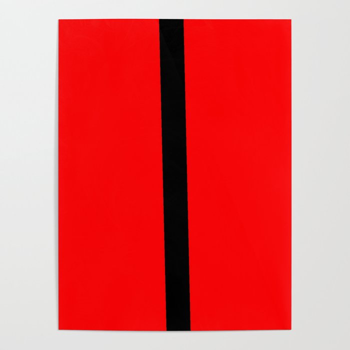 Just two colors 33 black and red Poster