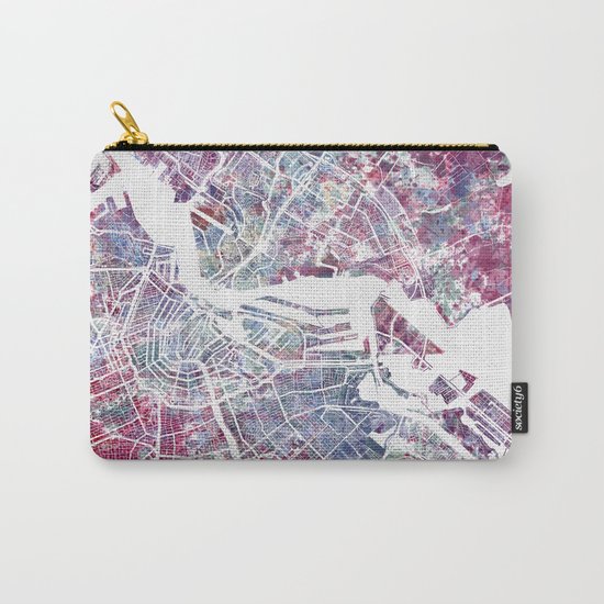 Amsterdam Map Carry-All Pouch