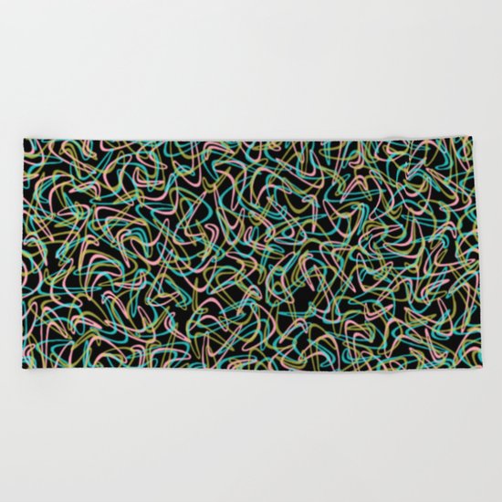 Boomerang Neon Beach Towel