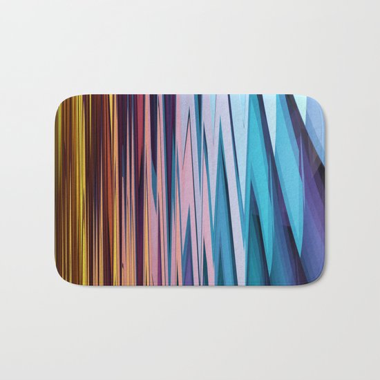 Water and Earth tones in an Abstract Bath Mat