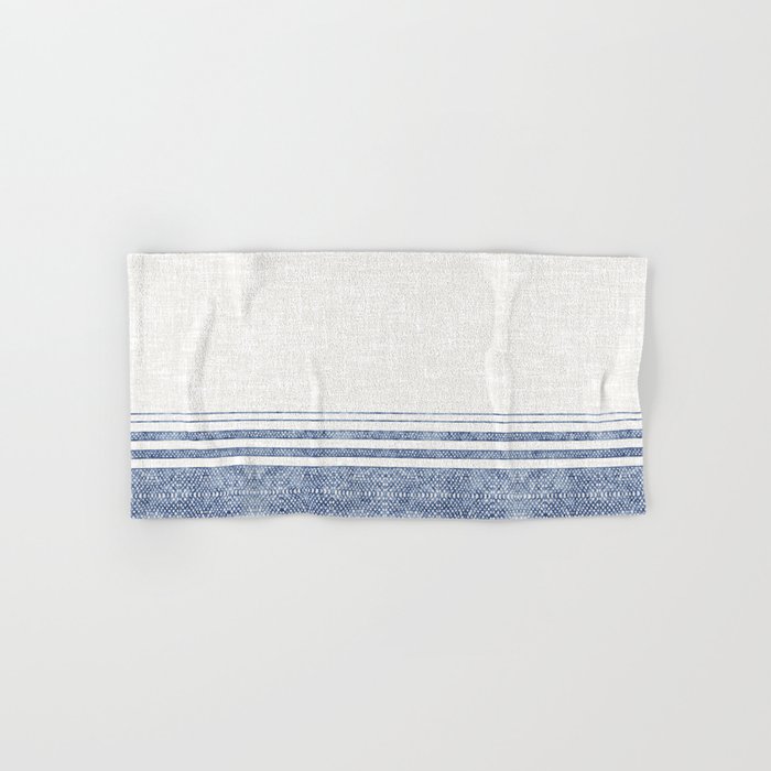 FRENCH LINEN CHAMBRAY TASSEL Hand & Bath Towel