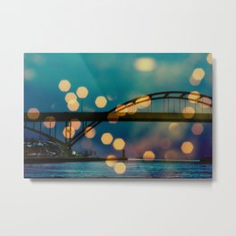 Hoan Bridge Metal Print | Landscape, Photo, Pop Surrealism 