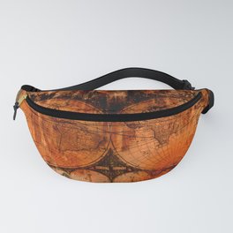 Rustic Old World Map Fanny Pack