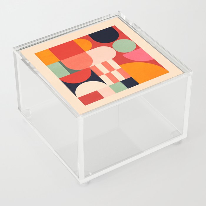 Abstract Geometric Shapes 197 Acrylic Box