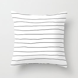 Black and white stripes Throw Pillow