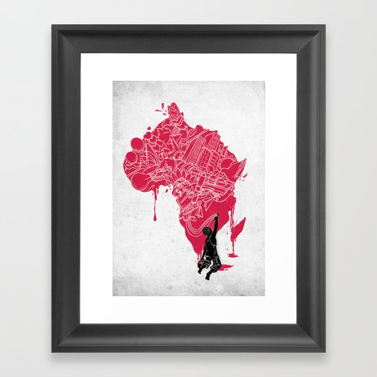 RE | Draw AFRIKA Framed Art Print
