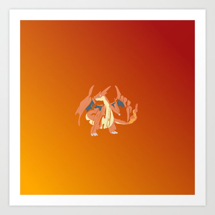Mega Charizard Y Art Print By Pokegirl93 Society6
