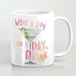 What a Day for a Day Drink – Melon Typography Coffee Mug