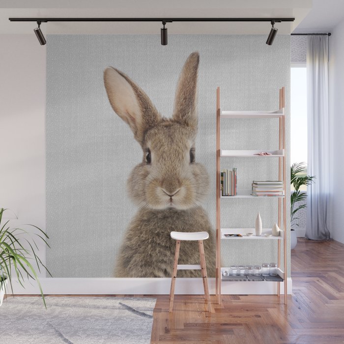 Rabbit Colorful Wall Mural By Galdesign Society6