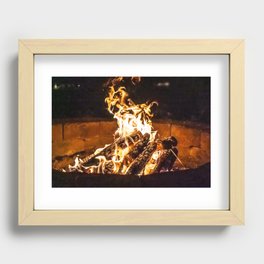 Fire Recessed Framed Print