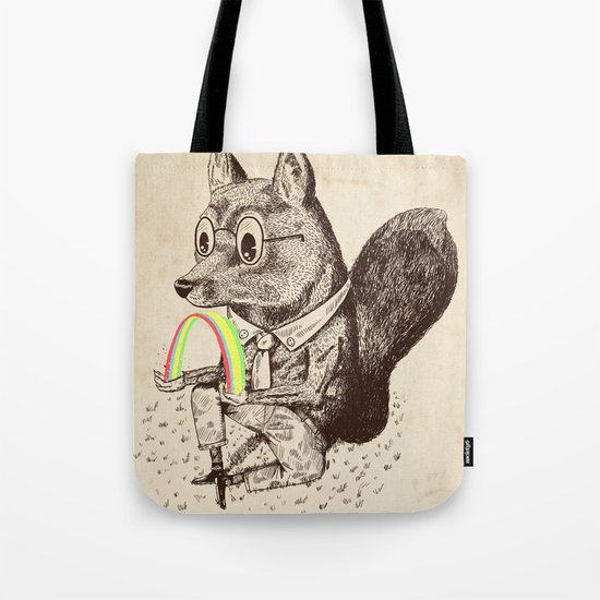Strange Fox Tote Bag
