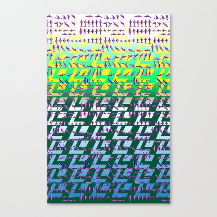 Laser Dolphin Canvas Print