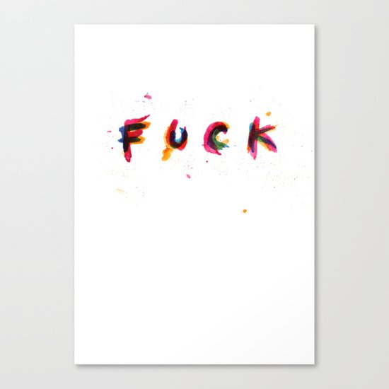 FUCK Canvas Print
