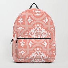 Peach Orange Talavera Tiles Backpack