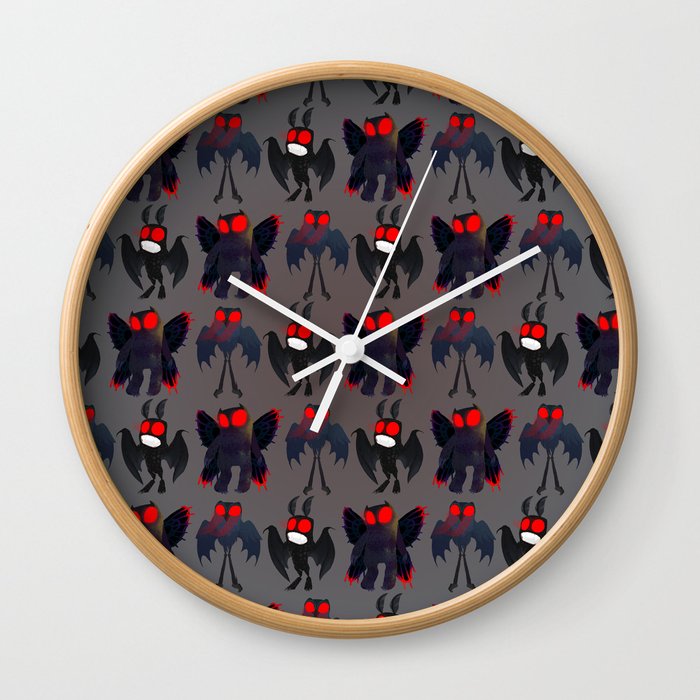 Mothman Mayhem Wall Clock