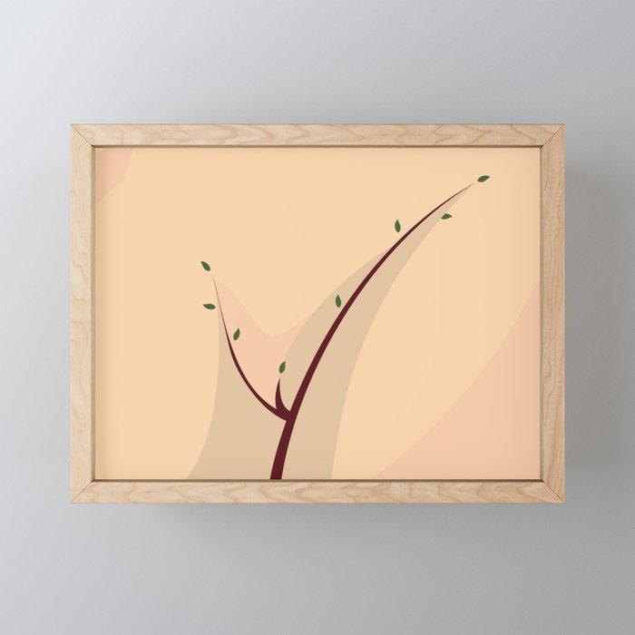 Graceful tree. Erotic nature series.  Framed Mini Art Print