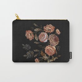 Embroidery vintage buds of roses seamless pattern Carry-All Pouch