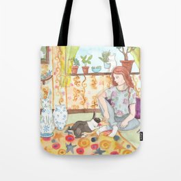 Dutch and Red Tote Bag